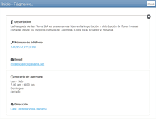 Tablet Screenshot of lamarquetadelasflores.com